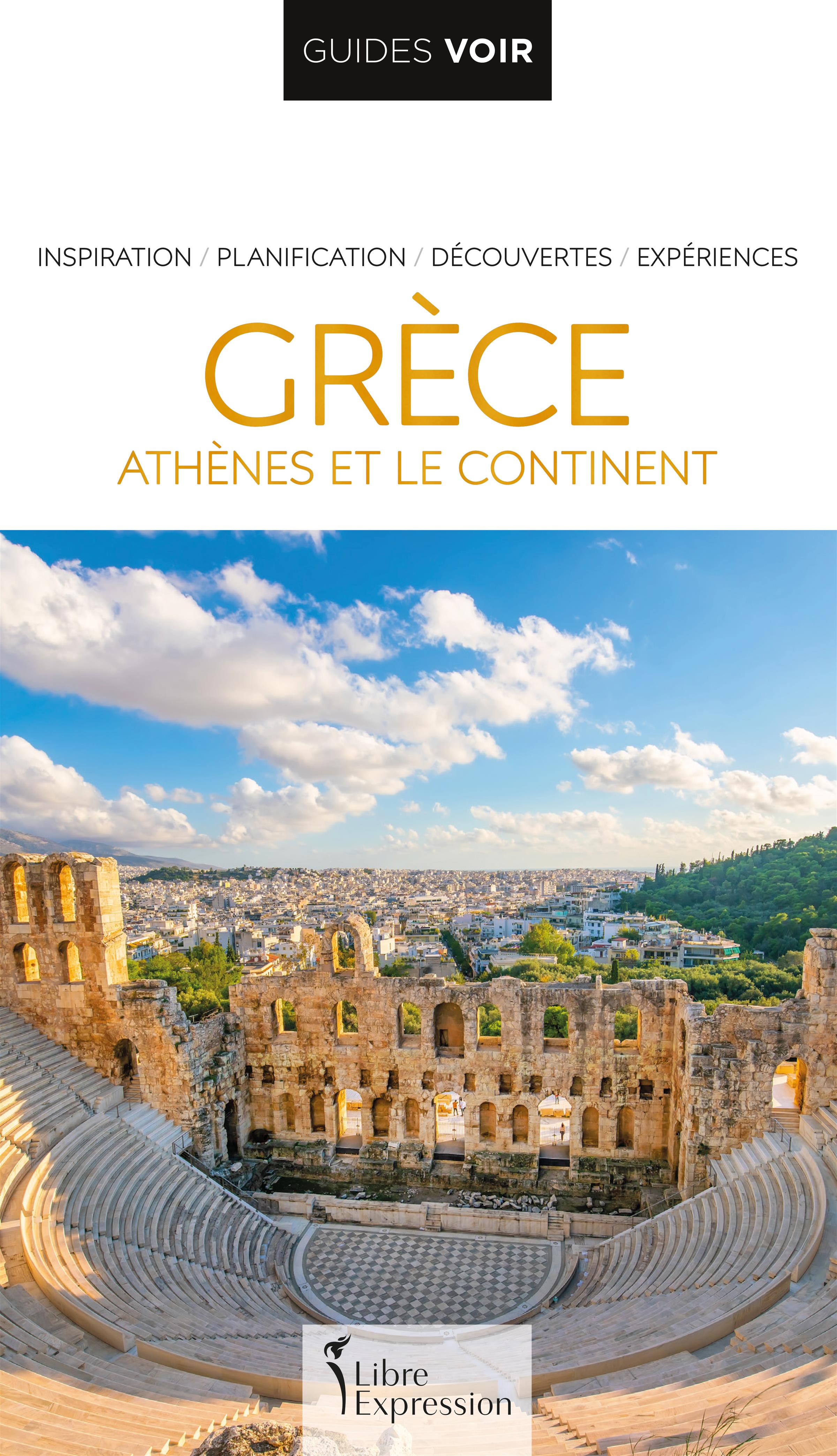 Couverture du livre de Guides Voir - Grèce : Athènes et le continent 8e édition - papier format